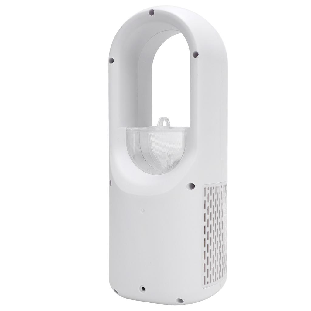 Bladeless Desk Fan Timed Air Conditioning Fan USB Rechargeable Portable Bladeless Fan Small Desktop Fan with Colorful Lights