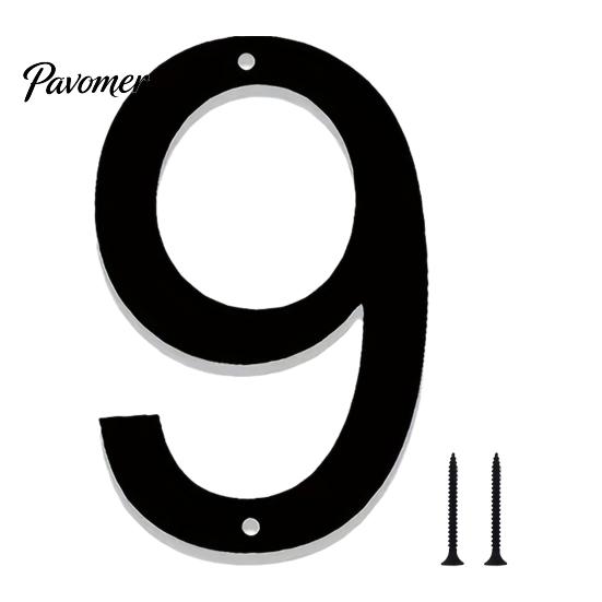Ensemble de Chiffres en Métal Noir 3D pour Maison Extérieure, Numéros d'Adresse Flottants Modernes 0-9, Plaque de Porte, Boîte aux Lettres, Mur, Jardin, Résistante aux Intempéries