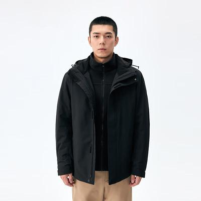 Lanbu Men's Winter Hooded Outdoor Jacket