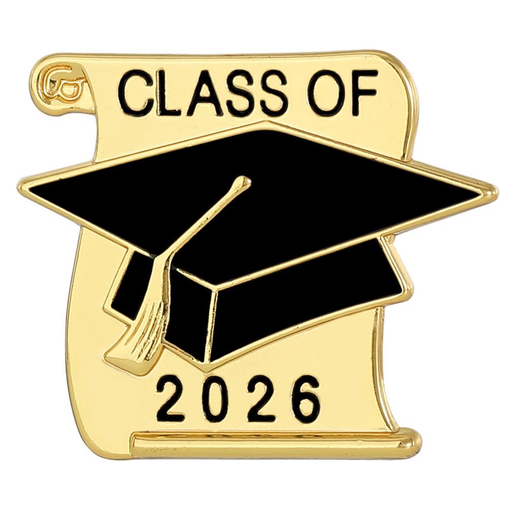 2026 Graduation Commemorative Alloy Doctoral Cap Pin Elegant 25mm Accessory For Graduates Sturdy And Stylish