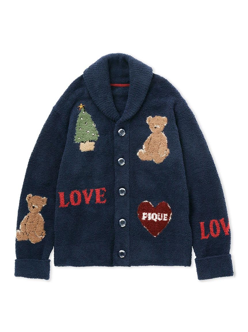 

Gelato Pique HOMME Жаккардовый кардиган-шаль PMNT235106 NVY L [ПРАЗДНИЧНЫЙ] Мужской