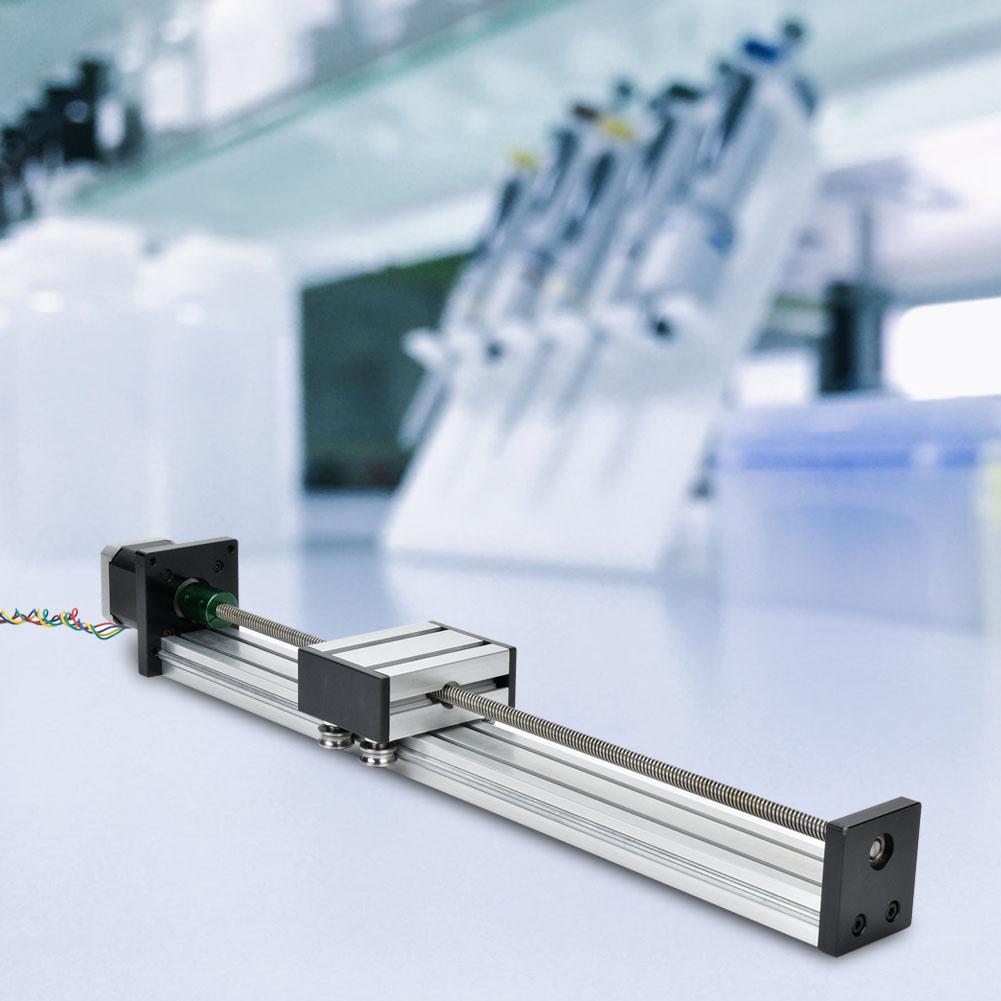 0808 Ball Screw Single Shaft Trapezoid Linear Slide Rail with 57 Motor(Effective Range 300mm)