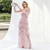 2026 European and American ins new women's clothing hot-selling temperament elegant sleeveless ruffle edge dress