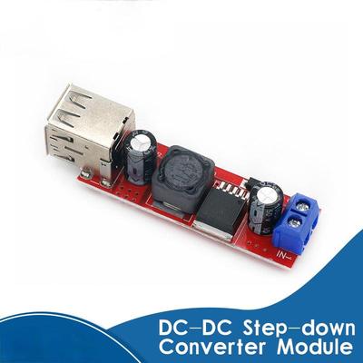 Module de convertisseur abaisseur DC-DC de Charge Double USB DC 6V-40V à 5V 3A pour chargeur de véhicule LM2596 Double USB