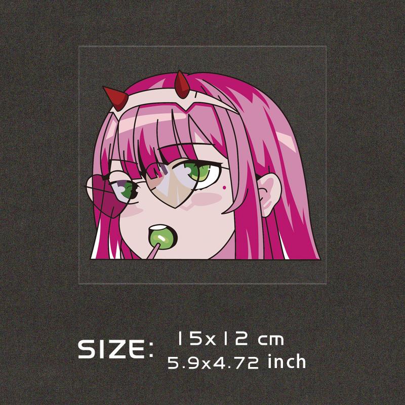 Anime secondary JDM reflective car stickers waterproof body cover marks stickers decorative car stickers accessories A-63  C 15x12cm