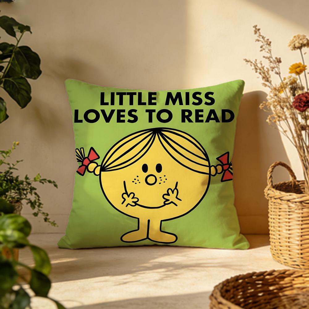 Popular MMrMen and Little Missinging Cushion Cover Versatile DoubleSided Pillow Case Fit for Sofa Bed Car Daily Decor