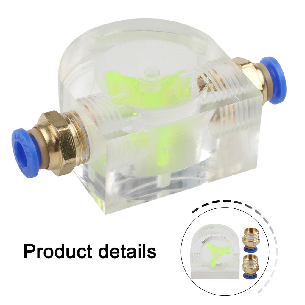 1pcs Flow Meter Water Cooling Monitor Spindle Motor Rotation Cooling Indicator Shell Flow Measuring Instruments