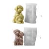 Silikonové formy na figurky Potřeby pro výrobu svíček Silikonová forma na mýdlo ve tvaru psů Řemeslné formy Silikonová textura na svíčku