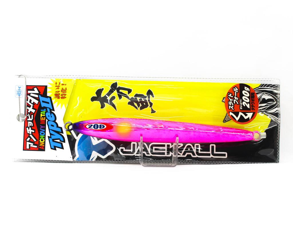 Jackall Metal Jig Anchovy Type 2 Slow Slide 200 grams Saber Pink (0530)