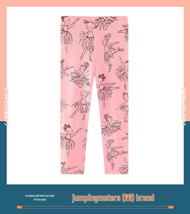 Spring/Summer Children's Shark Print Yoga Pants - Girls' Lightweight Patterned Dance Leggings