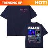 Individuelles Omar Courtz Por Si Unisexana No Estoy 2026 Tour Grafik-T-Shirt Unisex Unisex Mode Retro T-Shirts Harajuku Baumwoll-T-Shirt Str