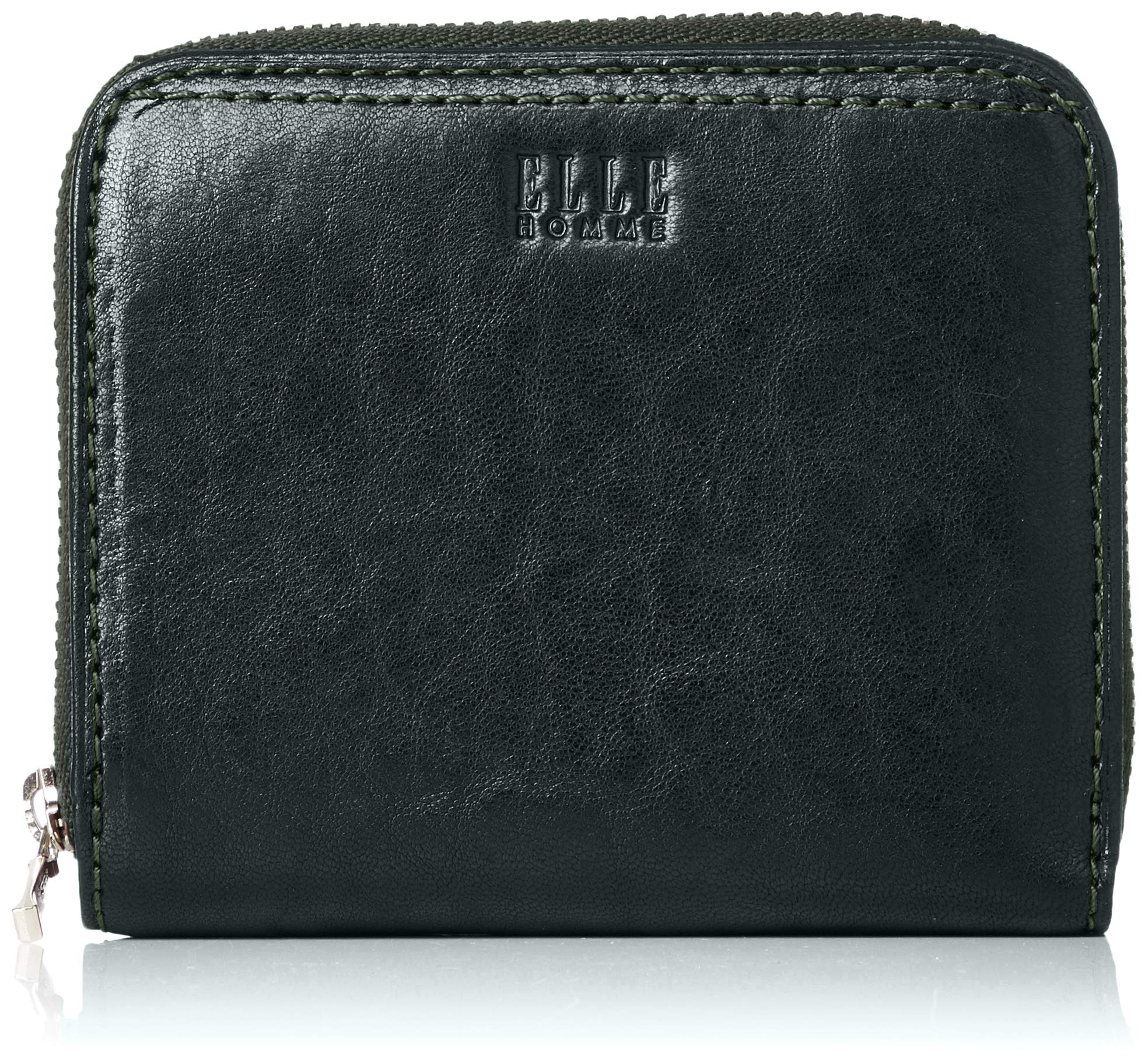 

Elle Homme XP34495 Кошелек бифолд на круговой молнии, Овчина, Зеленый