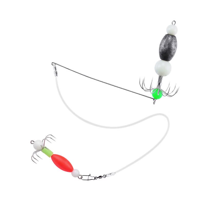 TLXT Luminous Squid Jig with Weighted 12-Claw Soft Hook
