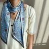 Fashion Neckerchief Skinny Hair Bands Women Silk Scarfs Long Headbands Bag Scarves 14x145cm Print Hairband Neck Scarf For Ladies