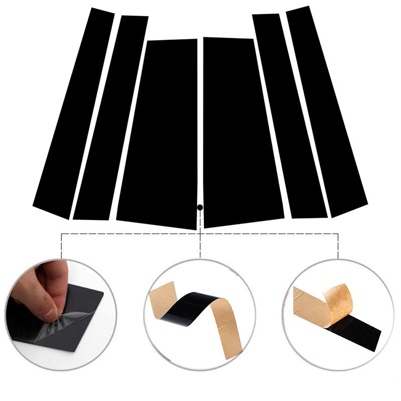 6pcs Car Exterior BC Pillar Posts Trim Cover Stickers Decor Accessories Fit For Honda Freed GB5/GB6/GB7/GB8 2017-2024