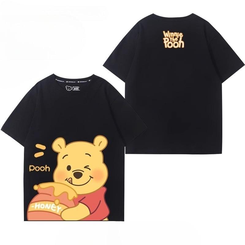 Winnie the Pooh Cute Shortsleeved Tshirt Summer Boys Girls Casual Tshirt Trend Comfortable Kids Clothing