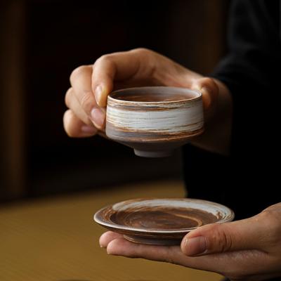 Steingut Meistertasse, alte Felsenton Teetasse, Teetasse, Teetasse, Imitation holzbefeuerte Keramiktasse, Kung Fu Tee-Set Teetasse