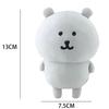 Self Mocking Bear Keychain Cute Hanging Ornament Cartoon Doll For Bags Backpack Car Keys Funny Gifts Idea