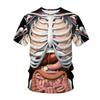Neue männer Casual T-shirt Schädel Rock Straße Band 3D Druck Hip Hop Klassische Vintage Oansatz Lose Top Kurzarm