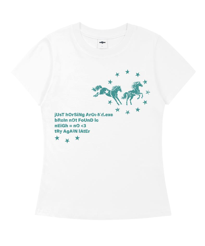 MILLION DAY Neigh Slim Fit Short Sleeve T-Shirt