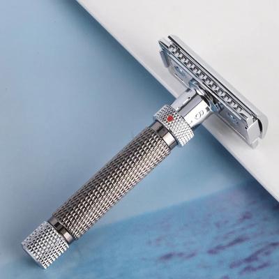 Yaqi the Final Cut Adjustable Safety Razor for Men Chrome & Gunmetal Color Classic Shaving Tool