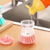 1pc Hydraulic Pot Scrubber, Press-on Household Cleaning Brush, Multi-purpose Kitchen Brush