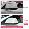 Cache-bande de rétroviseur USVOTOV pour Tesla Model 3 Y YL Accessoires 2026-2021 Protecteur de bande pare-chocs de rétroviseur anti-collision