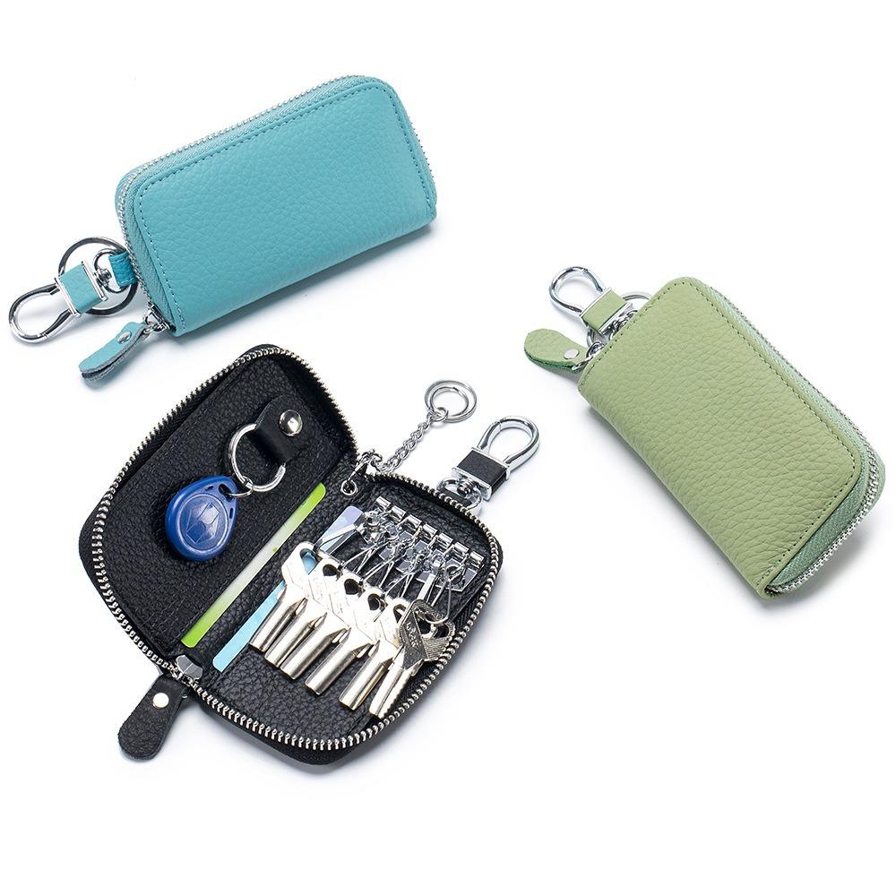 Zipper Closure Keychain Pouch Multifunctional Car Key Organizer Casual Portable Key Bag  Card Bag
