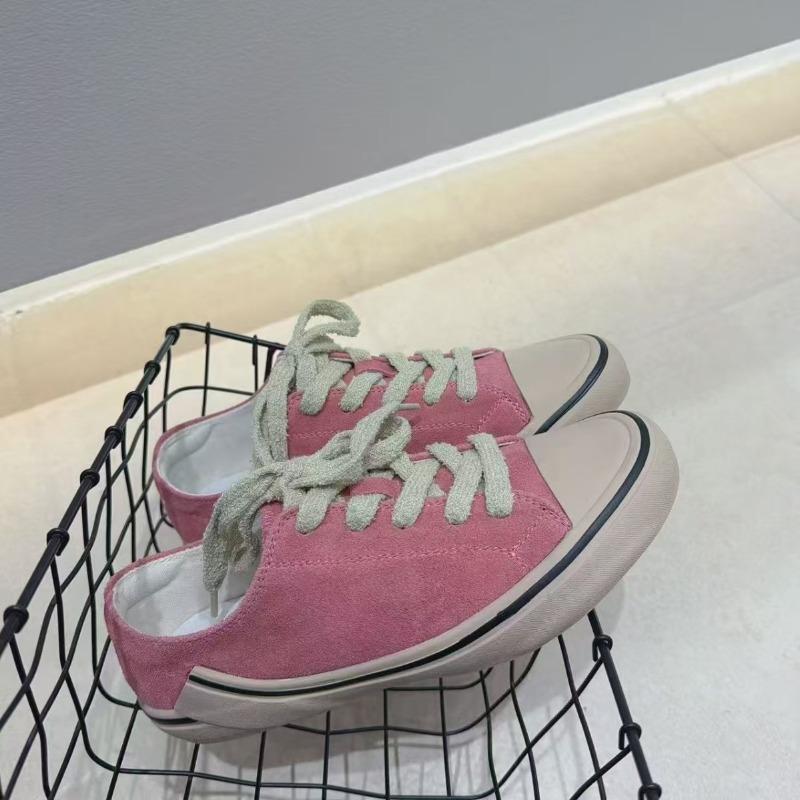 Women s shoes sweet bean girl summer new retro casual shoes fashion versatile dopamine trend board shoes women 35 розовый