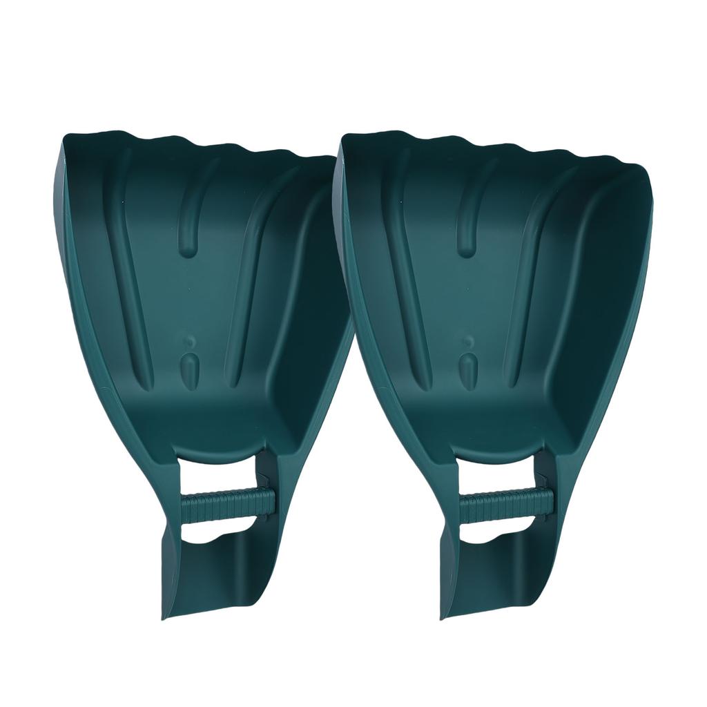 1 Pair Leaf Scoops and Claws Sturdy Ergonomic Grip Hand Held Garde Leaf Rake for Lawn Grass Removal