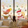 Christmas Decoration Static Stickers for Santa Claus Balloons for Shopping Malls and Stores' Windows, Glass Door Stickers