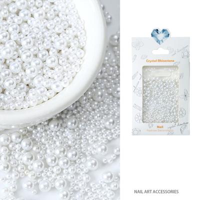 1 Bag Fingernail Ornament Matte Finish Decorative Easy To Apply Delicate DIY Nail Art Faux Pearl Decoration Supplies