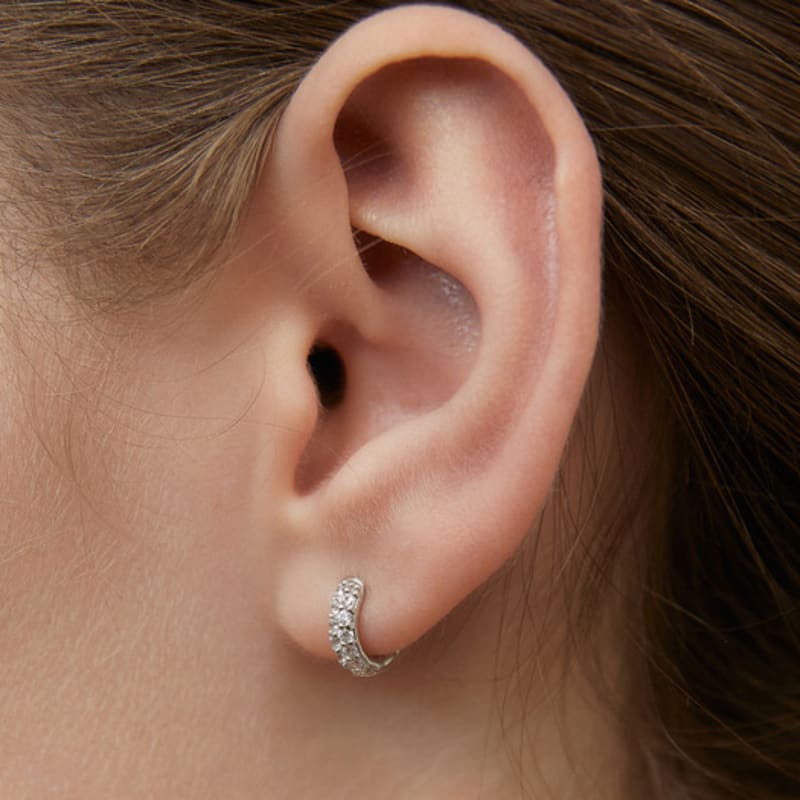 Tatiana (925 Silber) Doppelglanz Creolen EC3167