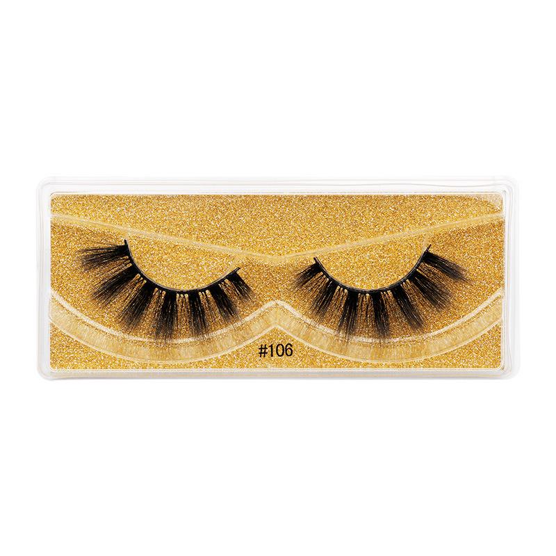 3D Imitation Mink False Eyelashes - Natural, Thick, and Three-Dimensional Style