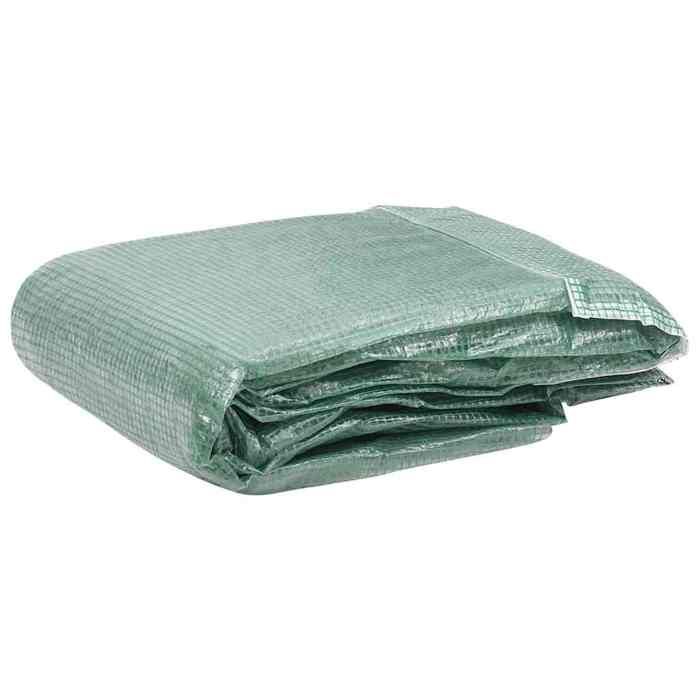 VidaXL CouVerture de remplacement de serre (54 m²) 300x1800x200cm Vert