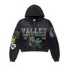 2026 Trendy Unisex Oversized Hoodie With Retro Letter Print Loose Fit Cotton Blend Sweatshirt