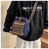 Fashionable Ethnic Style Women's Crossbody Bag 2024 Winter New Lady Shoulder Bag