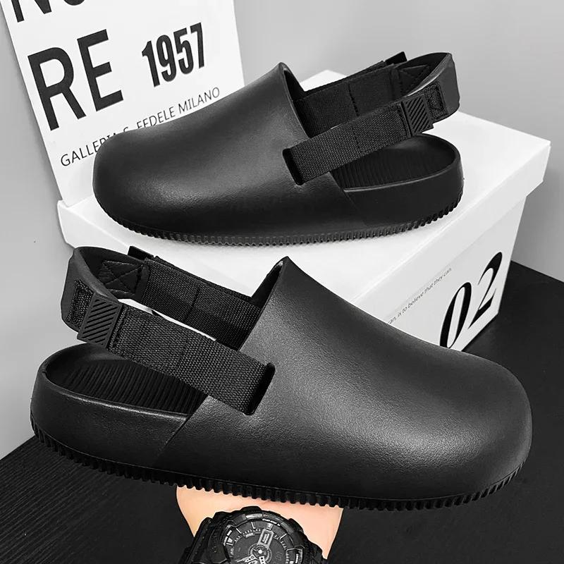 Casual Outdoor Sandals EVA Slides Flip-Flops Beach Sandals Summer Men Platform Slippers Garden Shoes Comfortable Slippers Male