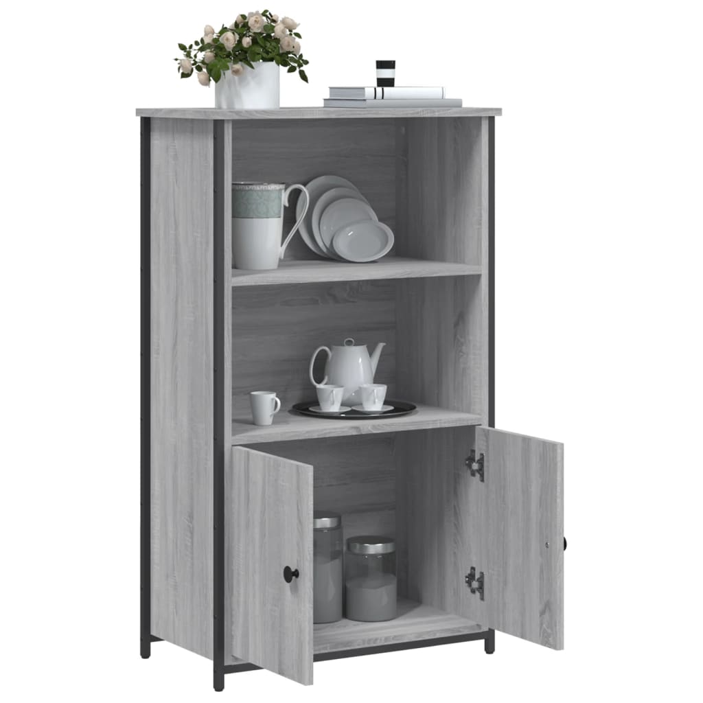Highboard Gray Sonoma 62 x 32 x 103.5 cm Particleboard