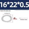304 Stainless Steel Ultra-Thin Flat Washers - Available in Thickness: 0.1mm, 0.2mm, 0.3mm, 0.5mm