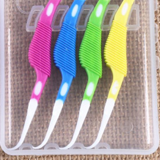 8Pcs/Set Interproximal Brush Remove Teeth Residue Multifunctional PP Hippocampus-shaped Dental Floss Brush for Household
