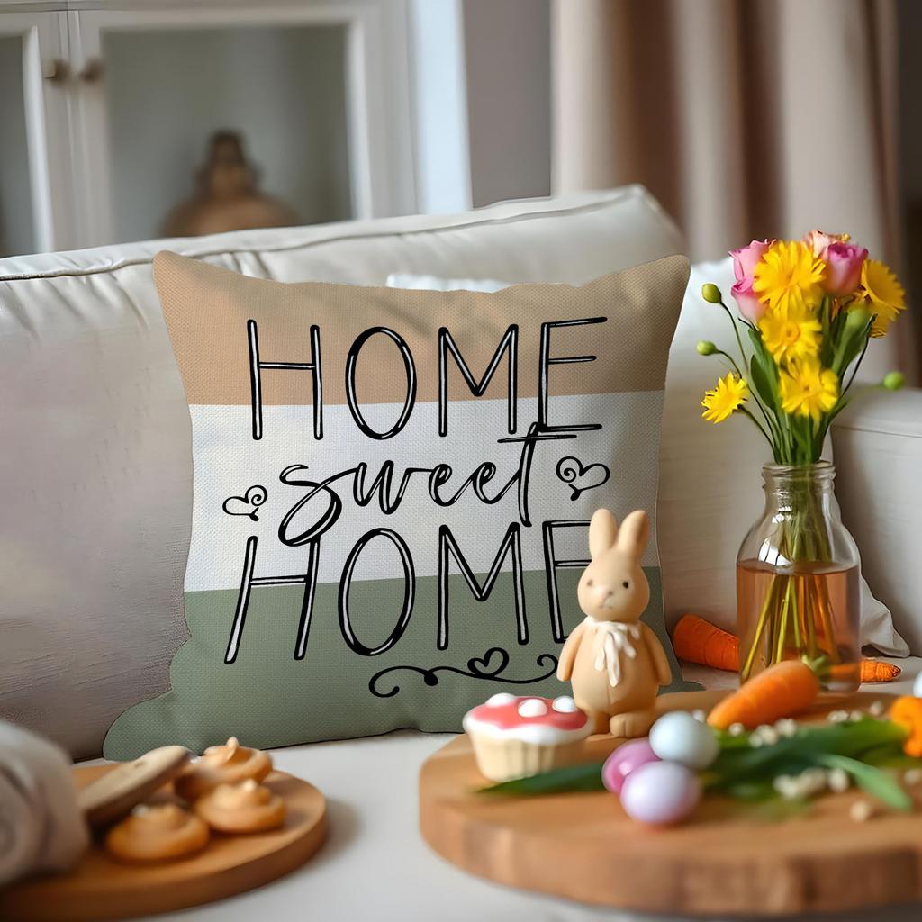 Sofa Pillow Spring Decoration Plant Print Pillow Living Room Simple and Comfortable Seat Cushion