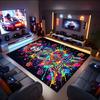 1PC Custom Name Day Dead Art Theme Floor Mat Ideal for Living Room, Game Rooms, Office, Bedroom,Floor Mat Playful Design