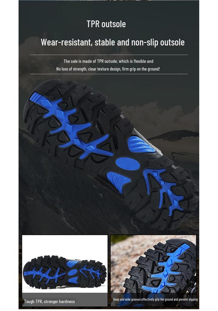 Men's Waterproof Non-Slip Hiking Shoes, Sizes 46-47