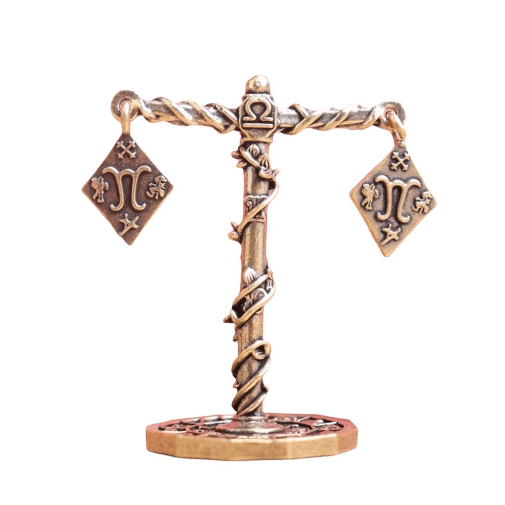 Artisan Craft The Twelve Zodiac Signs Vintage 12 Constellation Statue Gift Ornaments Libra