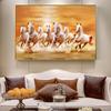 Seven Running Horses Canvas Paintings Animals Wall Art Posters and Prints Horse Home Decor Pictures