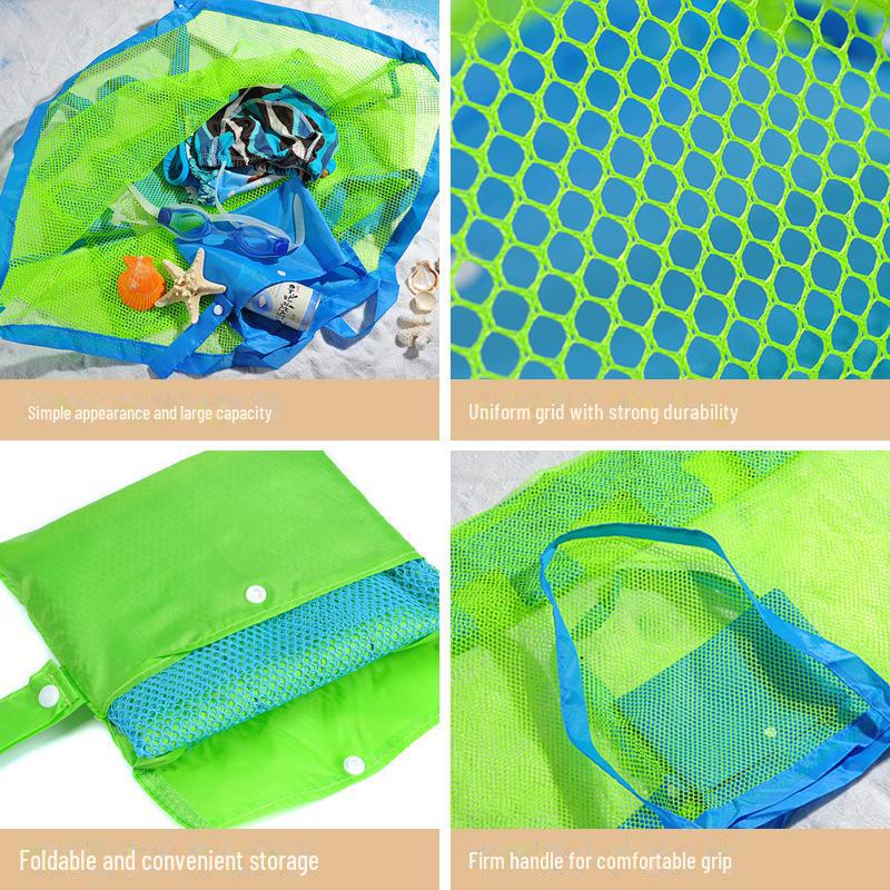 Large Outdoor Folding Beach Handbag - Perfect for Travel, Clothing, Toys, and More