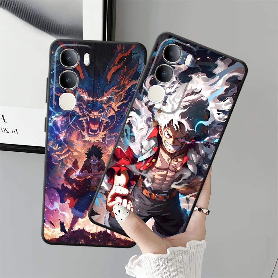 Cool Luffy Anime Case for Vivo V25 V30 Y51S Y78 Y71 Y91 Y52S Y93 V29 V27 Y53S Y75 Y81 V21E V23 Y50 Y95 Phone Cover