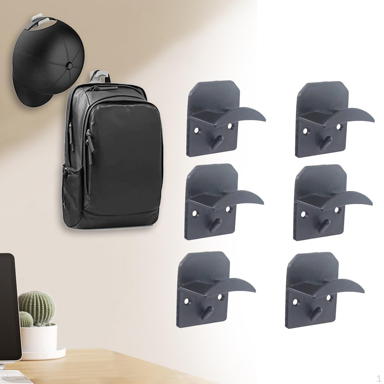 

6 шт. держатели для шляпных полок для настенных дисплеев крючки вешалки прихожая серый