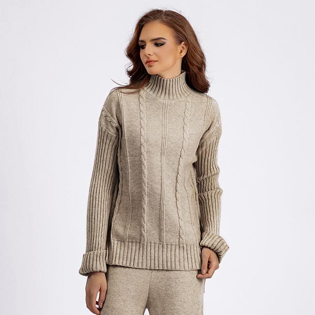 DIMANAF Autumn Women 2024 Sweaters Winter Pullover Tops Female Clothes Turtleneck Knitted Basic Solid Tees Shirt